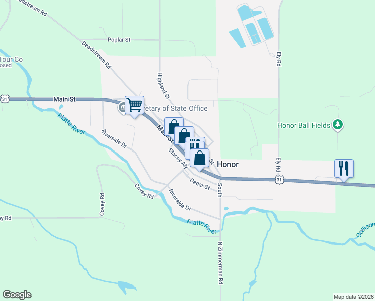map of restaurants, bars, coffee shops, grocery stores, and more near 2188-2210 Henry in Honor