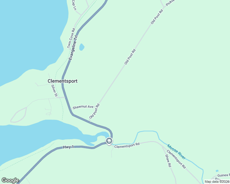 map of restaurants, bars, coffee shops, grocery stores, and more near 84 Old Post Road in Annapolis Royal