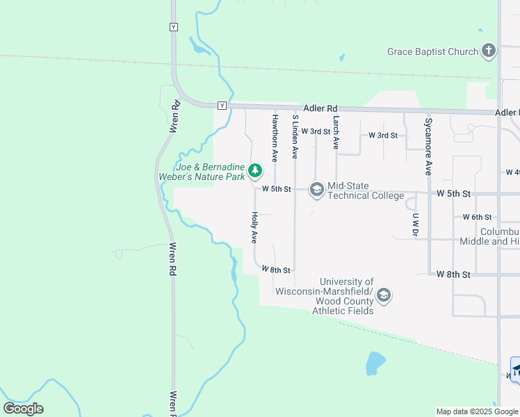 map of restaurants, bars, coffee shops, grocery stores, and more near 513 Holly Avenue in Marshfield