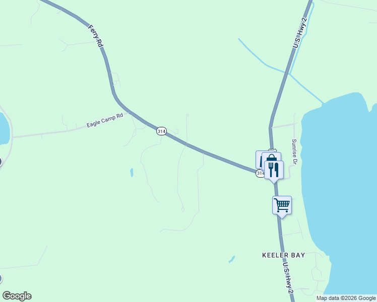 map of restaurants, bars, coffee shops, grocery stores, and more near 25 Ferry Road in South Hero