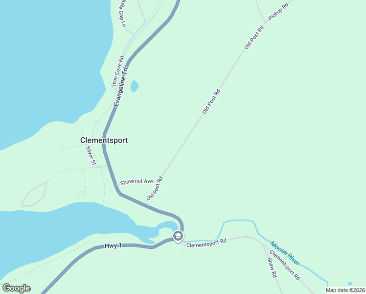 map of restaurants, bars, coffee shops, grocery stores, and more near 84 Old Post Road in Annapolis Royal