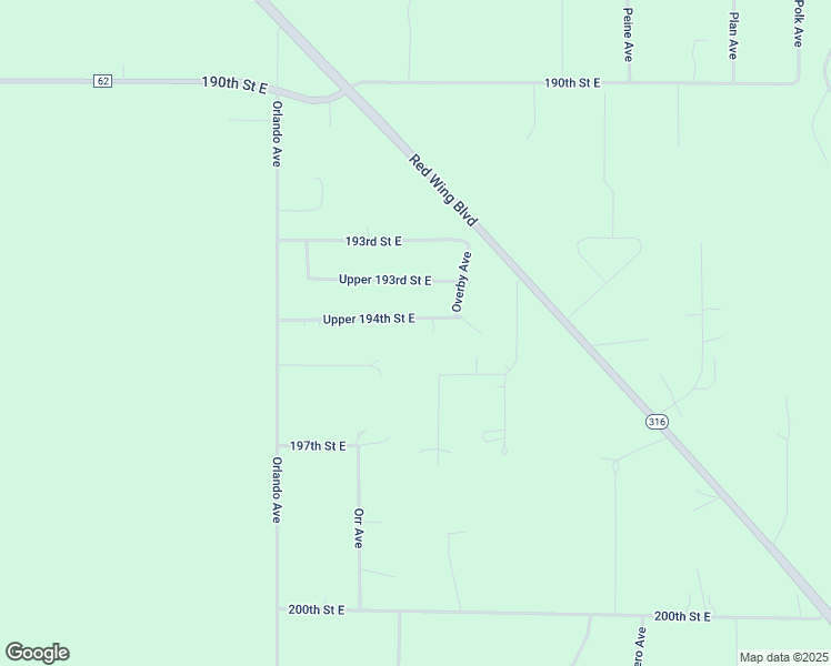 map of restaurants, bars, coffee shops, grocery stores, and more near 15775 Upper 194th Street East in Hastings