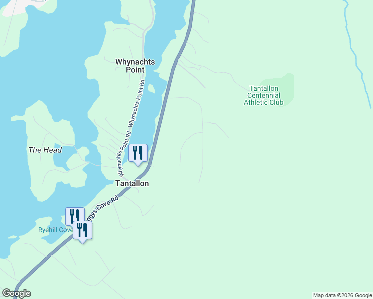 map of restaurants, bars, coffee shops, grocery stores, and more near 60 Elva Court in Tantallon