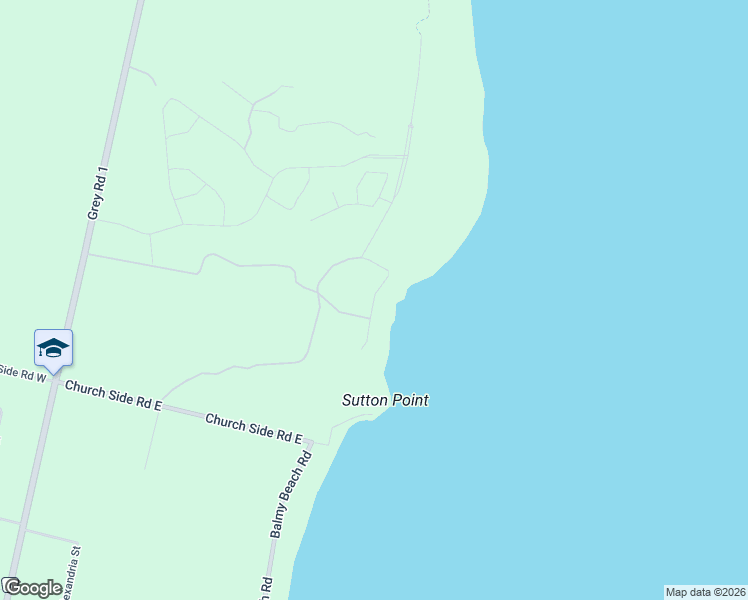 map of restaurants, bars, coffee shops, grocery stores, and more near 549 Punkinseed Lane in Owen Sound