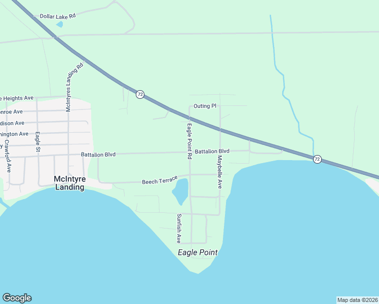 map of restaurants, bars, coffee shops, grocery stores, and more near 1298 Eagle Point Road in Grayling