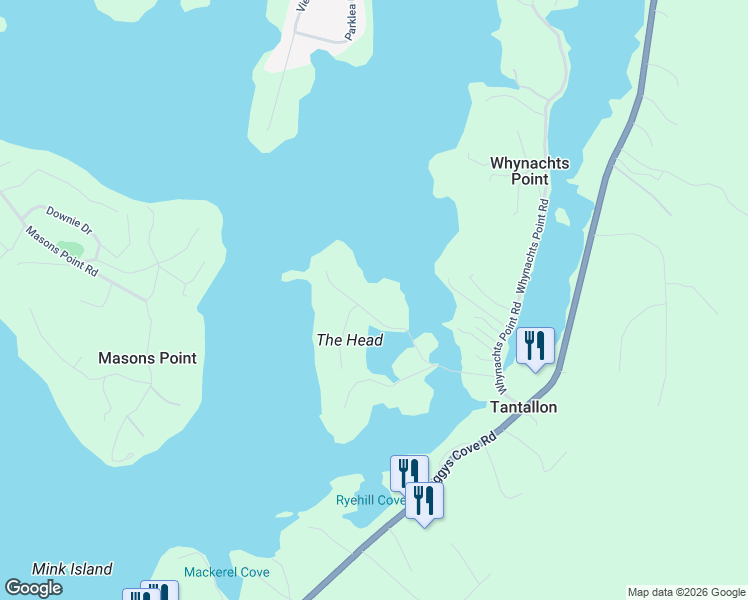 map of restaurants, bars, coffee shops, grocery stores, and more near 5 Shepherds Lane in Tantallon