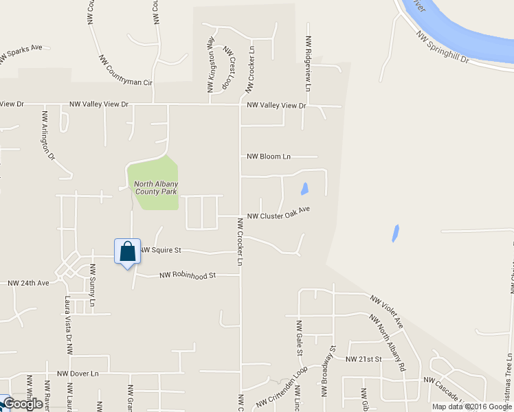 map of restaurants, bars, coffee shops, grocery stores, and more near 2658 NW Oak Glen St in Albany