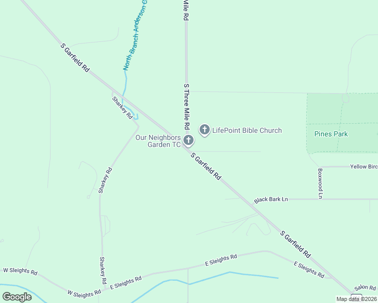 map of restaurants, bars, coffee shops, grocery stores, and more near County Road 611 in Traverse City