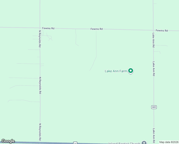map of restaurants, bars, coffee shops, grocery stores, and more near 2697 Wild Coyote Drive in Interlochen