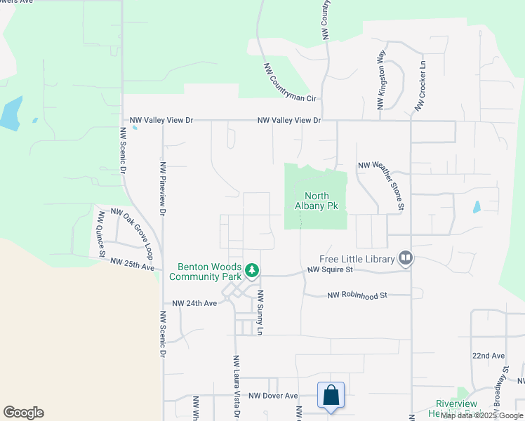map of restaurants, bars, coffee shops, grocery stores, and more near 2925 Northwest San Pedro Avenue in Albany