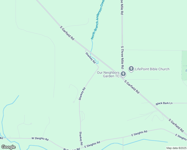map of restaurants, bars, coffee shops, grocery stores, and more near 1093 Sharkey Road in Traverse City