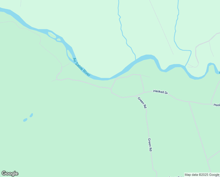 map of restaurants, bars, coffee shops, grocery stores, and more near Haskell Drive in Oscoda County