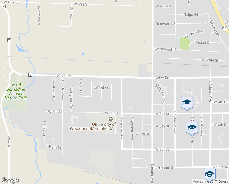 map of restaurants, bars, coffee shops, grocery stores, and more near 305 Magnolia Drive in Marshfield