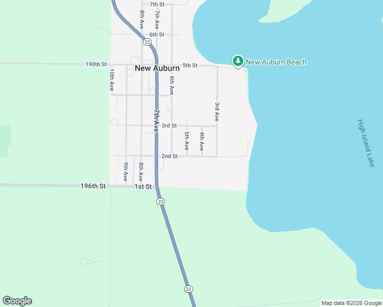 map of restaurants, bars, coffee shops, grocery stores, and more near 5201 2nd Street in Glencoe