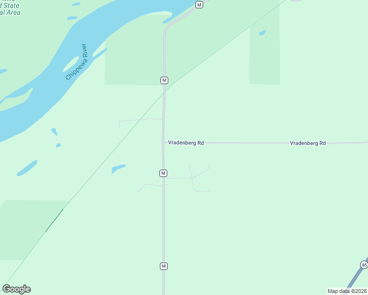 map of restaurants, bars, coffee shops, grocery stores, and more near W5075 Vradenberg Road in Durand