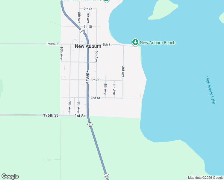 map of restaurants, bars, coffee shops, grocery stores, and more near 5201 2nd Street in Glencoe