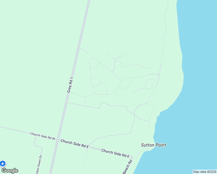 map of restaurants, bars, coffee shops, grocery stores, and more near Telford Trail in Owen Sound