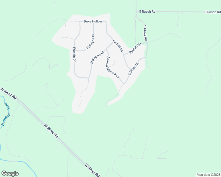 map of restaurants, bars, coffee shops, grocery stores, and more near Andrew Melissa Lane in Traverse City