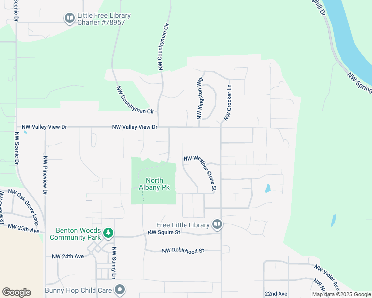 map of restaurants, bars, coffee shops, grocery stores, and more near 2889 Northwest Amble Side Street in Albany