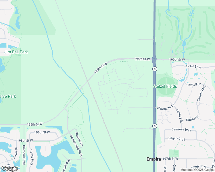 map of restaurants, bars, coffee shops, grocery stores, and more near 3866 192nd Street West in Farmington