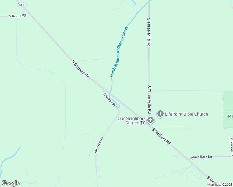 map of restaurants, bars, coffee shops, grocery stores, and more near 1205 South Garfield Road in Traverse City