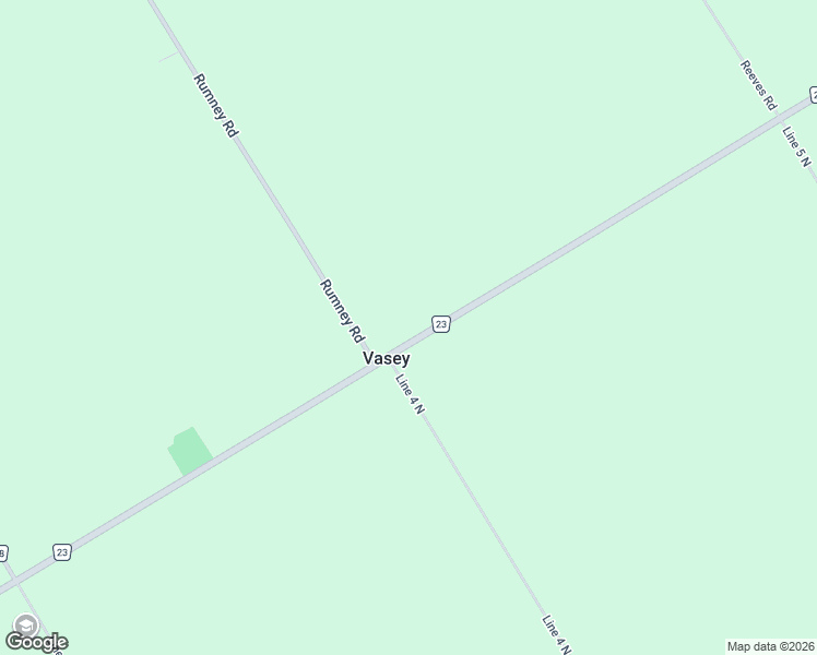 map of restaurants, bars, coffee shops, grocery stores, and more near 4945 Simcoe County Road 23 in Simcoe County