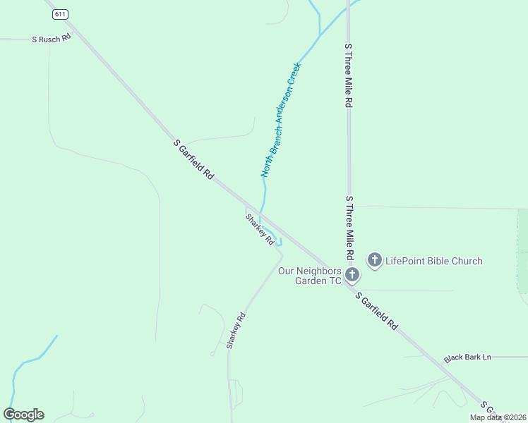 map of restaurants, bars, coffee shops, grocery stores, and more near 1205 South Garfield Road in Traverse City