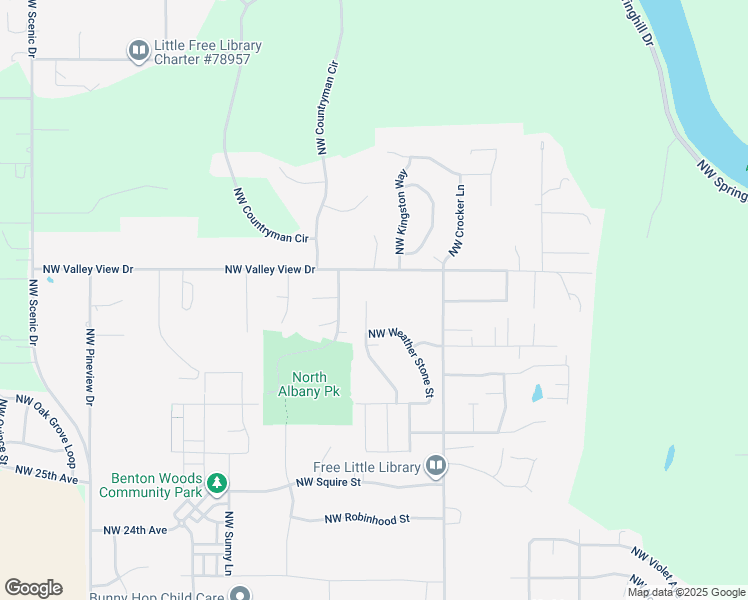 map of restaurants, bars, coffee shops, grocery stores, and more near 2889 Northwest Amble Side Street in Albany
