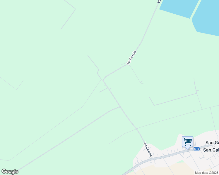 map of restaurants, bars, coffee shops, grocery stores, and more near 15 via cavalle San Gabriele in Baricella