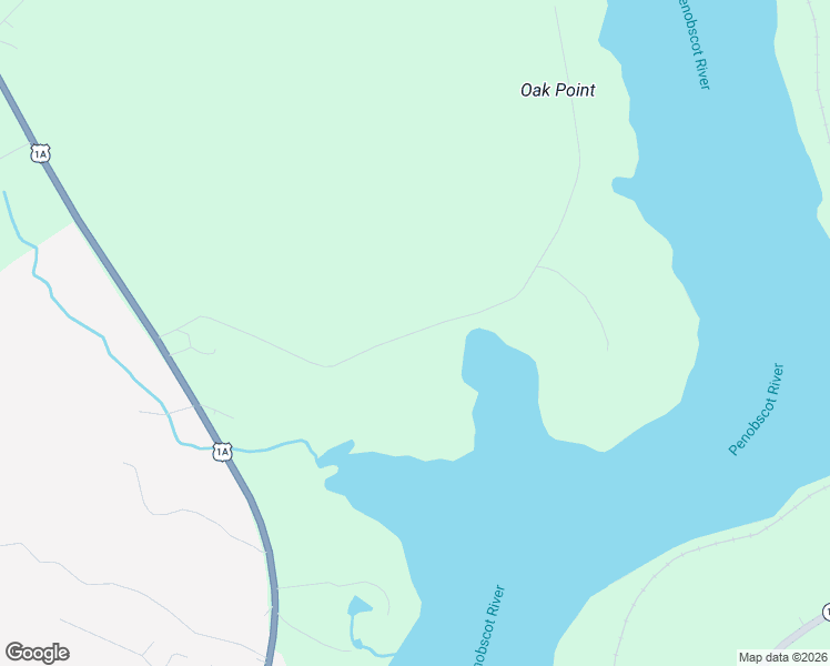 map of restaurants, bars, coffee shops, grocery stores, and more near Lower Oak Point Road in Winterport