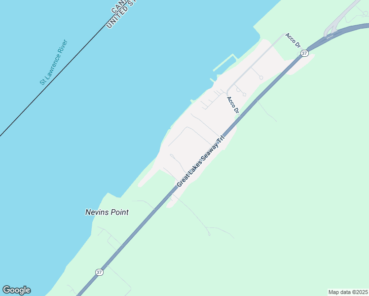 map of restaurants, bars, coffee shops, grocery stores, and more near 7087 Hwy 37 in Ogdensburg