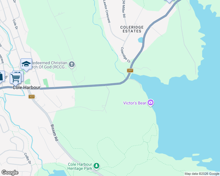 map of restaurants, bars, coffee shops, grocery stores, and more near 1506 Cole Harbour Road in Cole Harbour