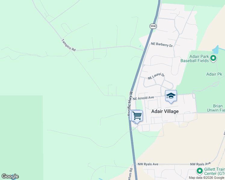 map of restaurants, bars, coffee shops, grocery stores, and more near 29157 Blake Drive in Corvallis