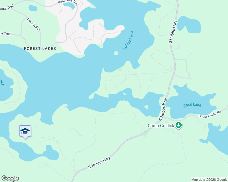 map of restaurants, bars, coffee shops, grocery stores, and more near 4239 Greilick Rd in Traverse City