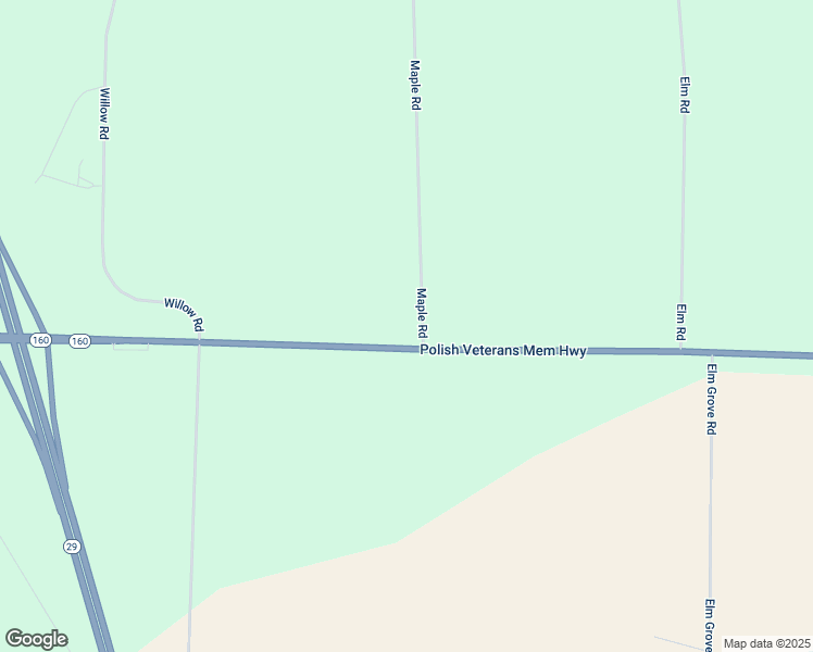 map of restaurants, bars, coffee shops, grocery stores, and more near Maple Rd in Pulaski