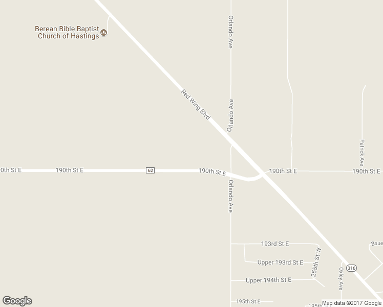 map of restaurants, bars, coffee shops, grocery stores, and more near 15359 190th Street East in Hastings