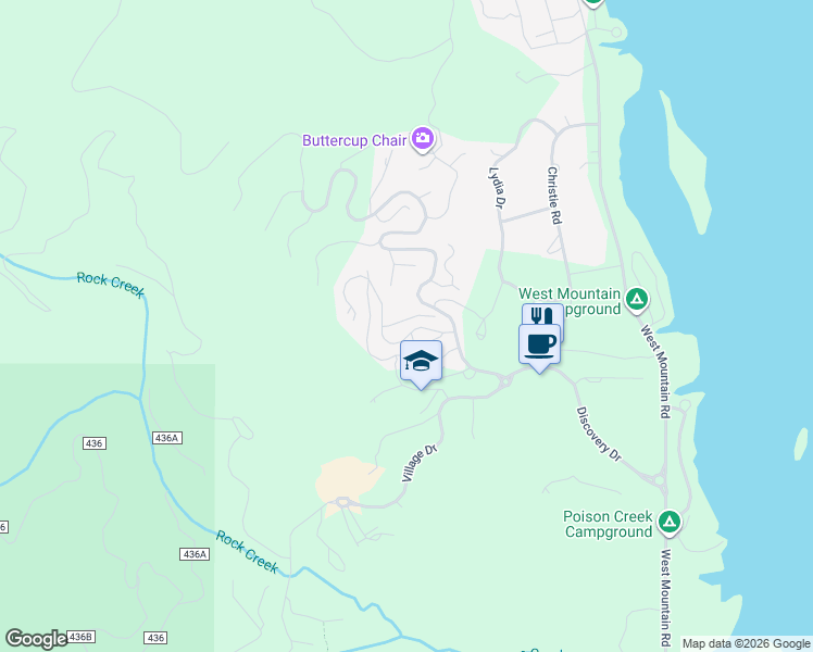 map of restaurants, bars, coffee shops, grocery stores, and more near 21 Golden Bench Court in Donnelly