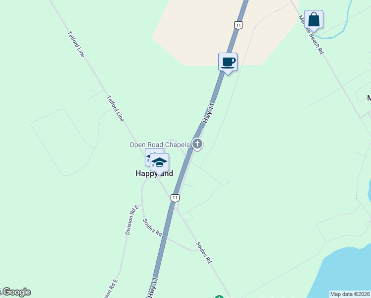 map of restaurants, bars, coffee shops, grocery stores, and more near 2082 Centre Avenue in Happyland