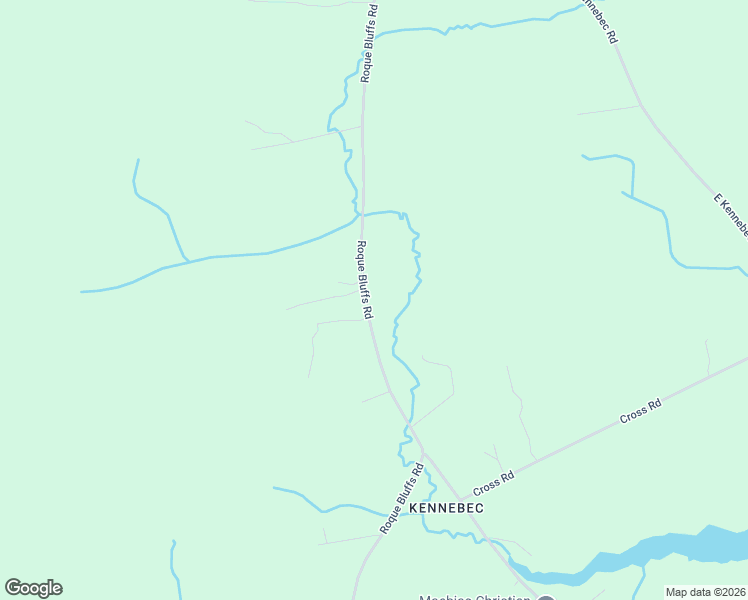 map of restaurants, bars, coffee shops, grocery stores, and more near 410 Roque Bluffs Road in Machias