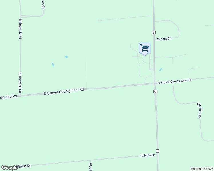 map of restaurants, bars, coffee shops, grocery stores, and more near 7838 North Brown County Line Road in Pulaski