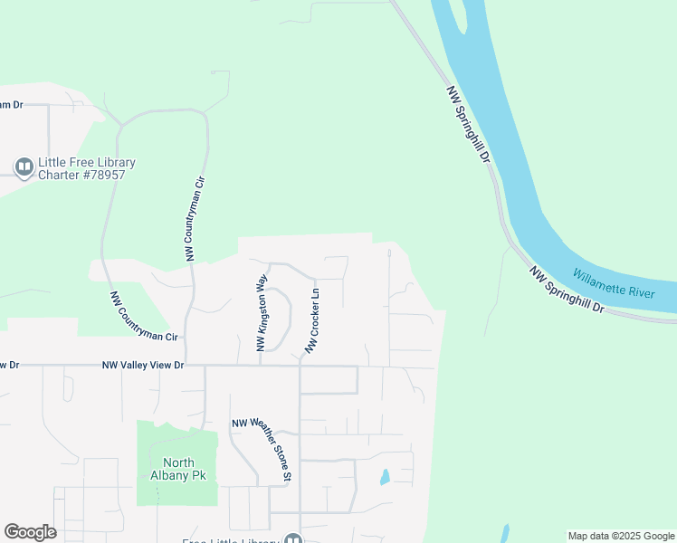 map of restaurants, bars, coffee shops, grocery stores, and more near 3390 Northwest Summerhill Place in Albany