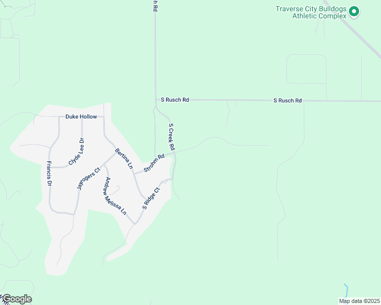 map of restaurants, bars, coffee shops, grocery stores, and more near 577 Strohm Road in Traverse City