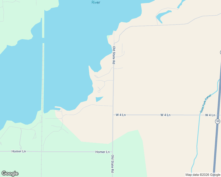 map of restaurants, bars, coffee shops, grocery stores, and more near 12753 Old State Road in Donnelly