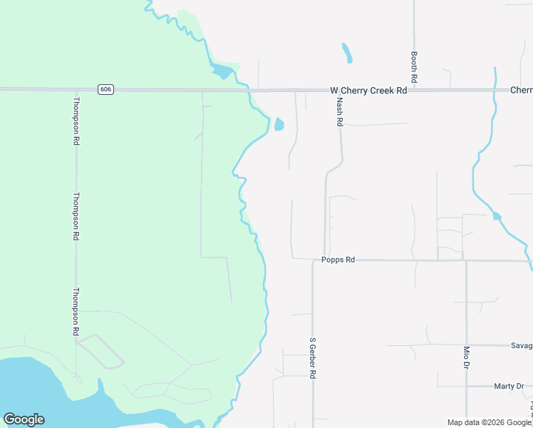 map of restaurants, bars, coffee shops, grocery stores, and more near 16-152 South Gerber Road in Mio