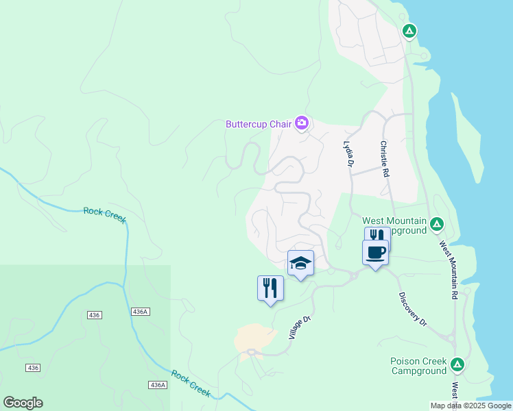 map of restaurants, bars, coffee shops, grocery stores, and more near 98 Golden Bar Court in Donnelly
