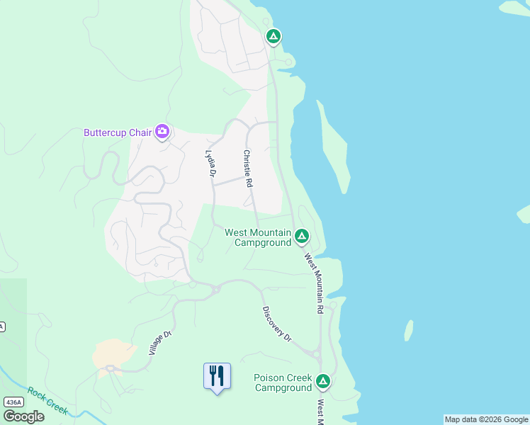 map of restaurants, bars, coffee shops, grocery stores, and more near 2100-2148 Christie Rd in Donnelly