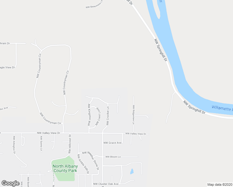 map of restaurants, bars, coffee shops, grocery stores, and more near 3390 Northwest Summerhill Place in Albany