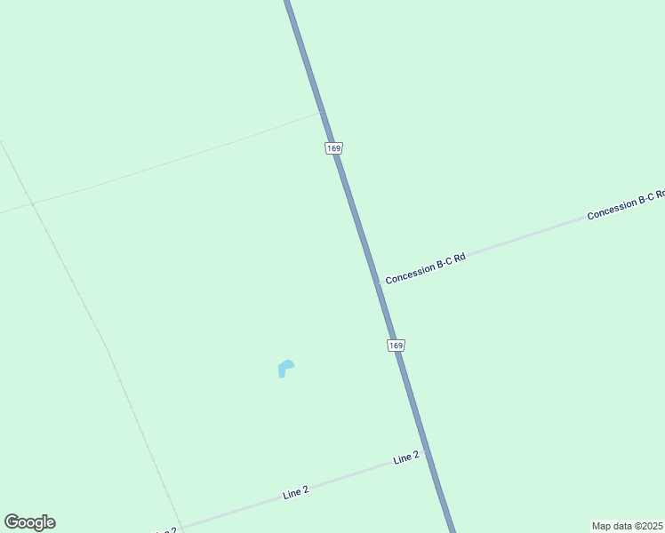 map of restaurants, bars, coffee shops, grocery stores, and more near 6126 Simcoe County Road 169 in Orillia