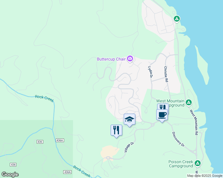 map of restaurants, bars, coffee shops, grocery stores, and more near 98 Golden Bar Court in Donnelly