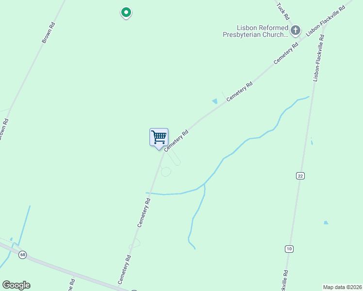 map of restaurants, bars, coffee shops, grocery stores, and more near 148 Cemetery Rd in Ogdensburg